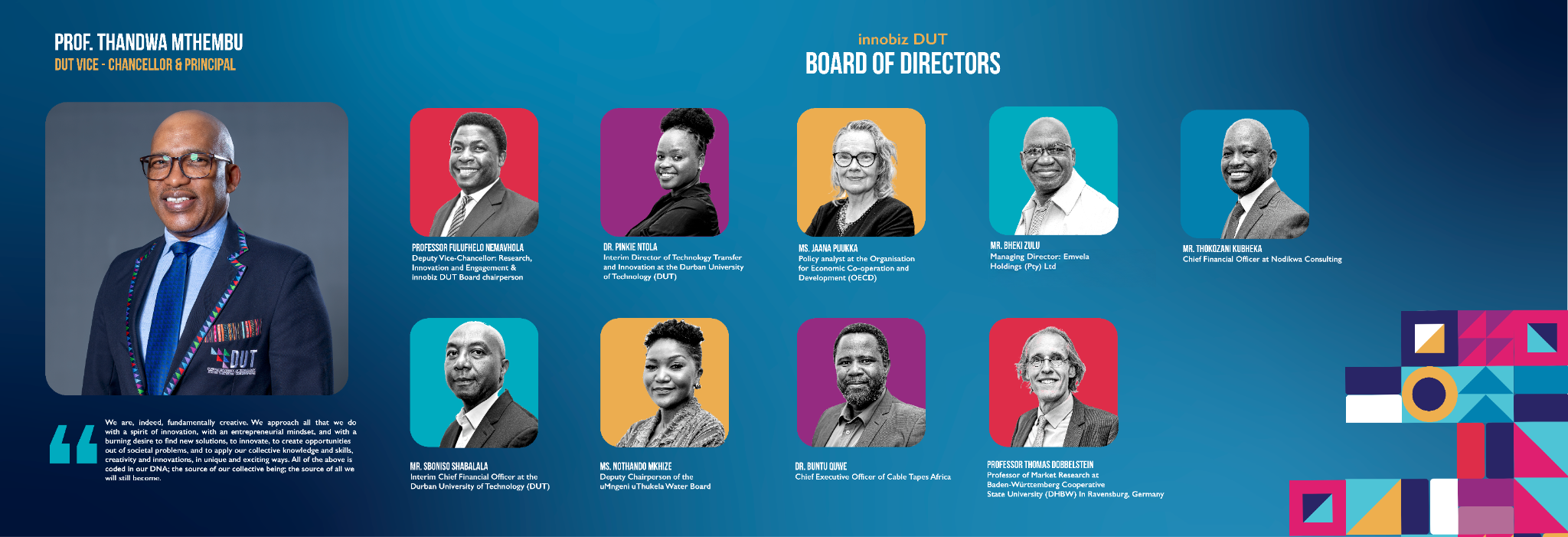 innobiz DUT Board of Directors